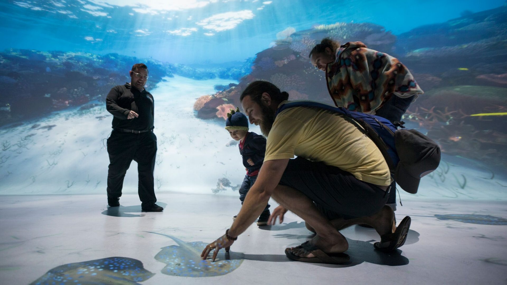 Shallows interactive space at the experiential retail location for National Geographic Encounter: Ocean Odyssey