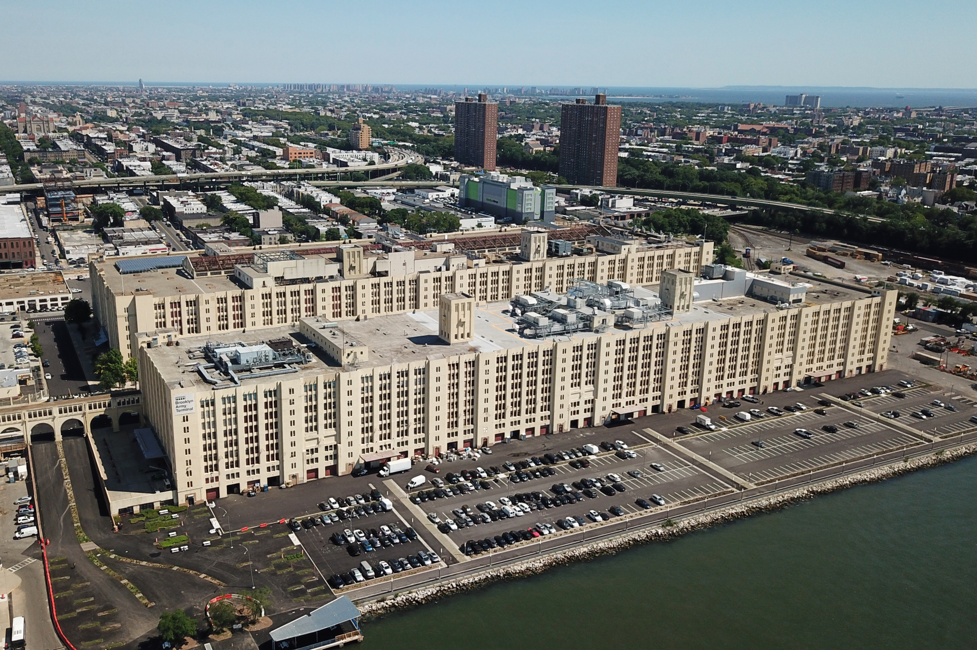 Aerial View of Brooklyn Army Terminal