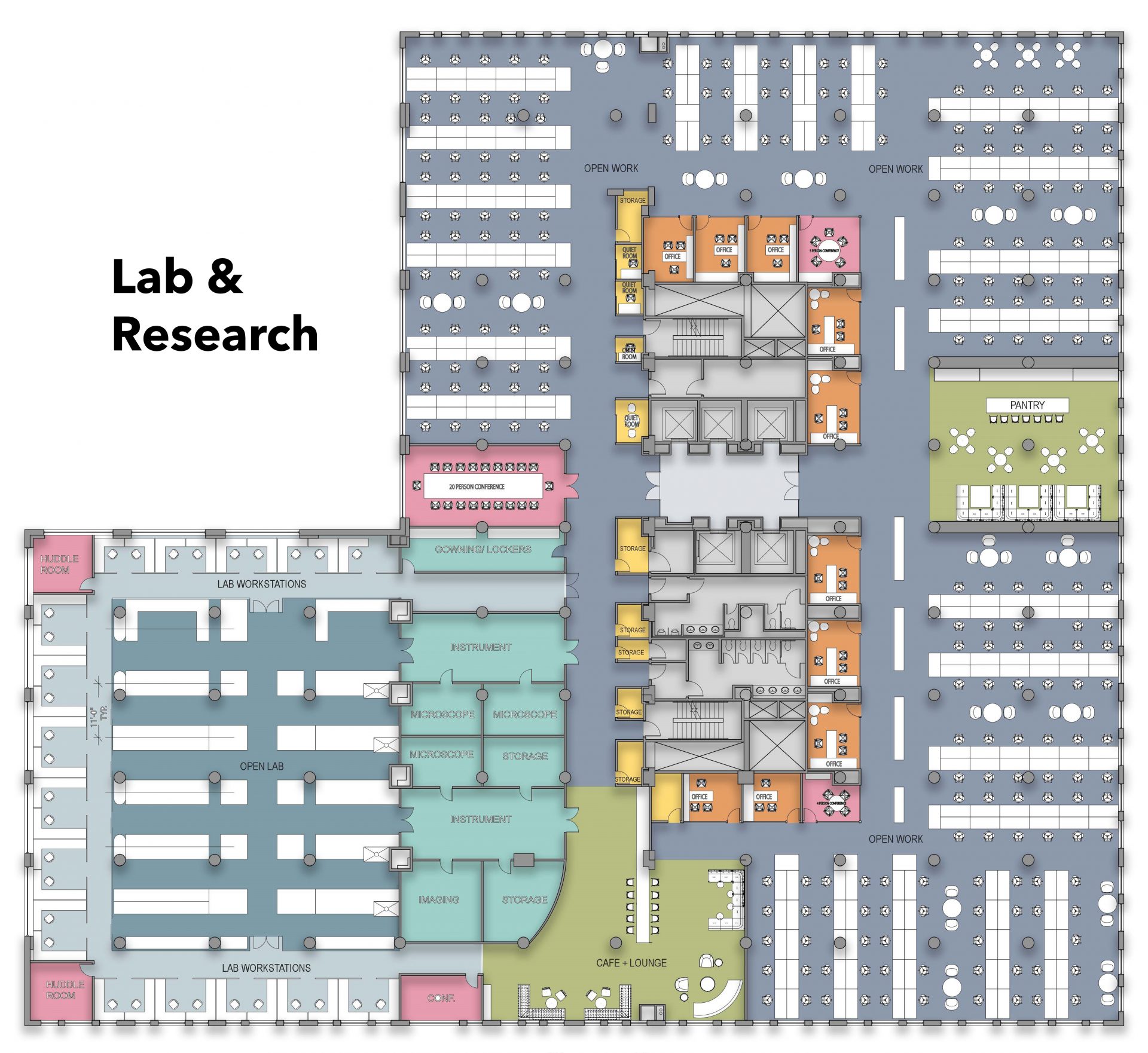 Lab & Research test-fit for 95 Greene Street