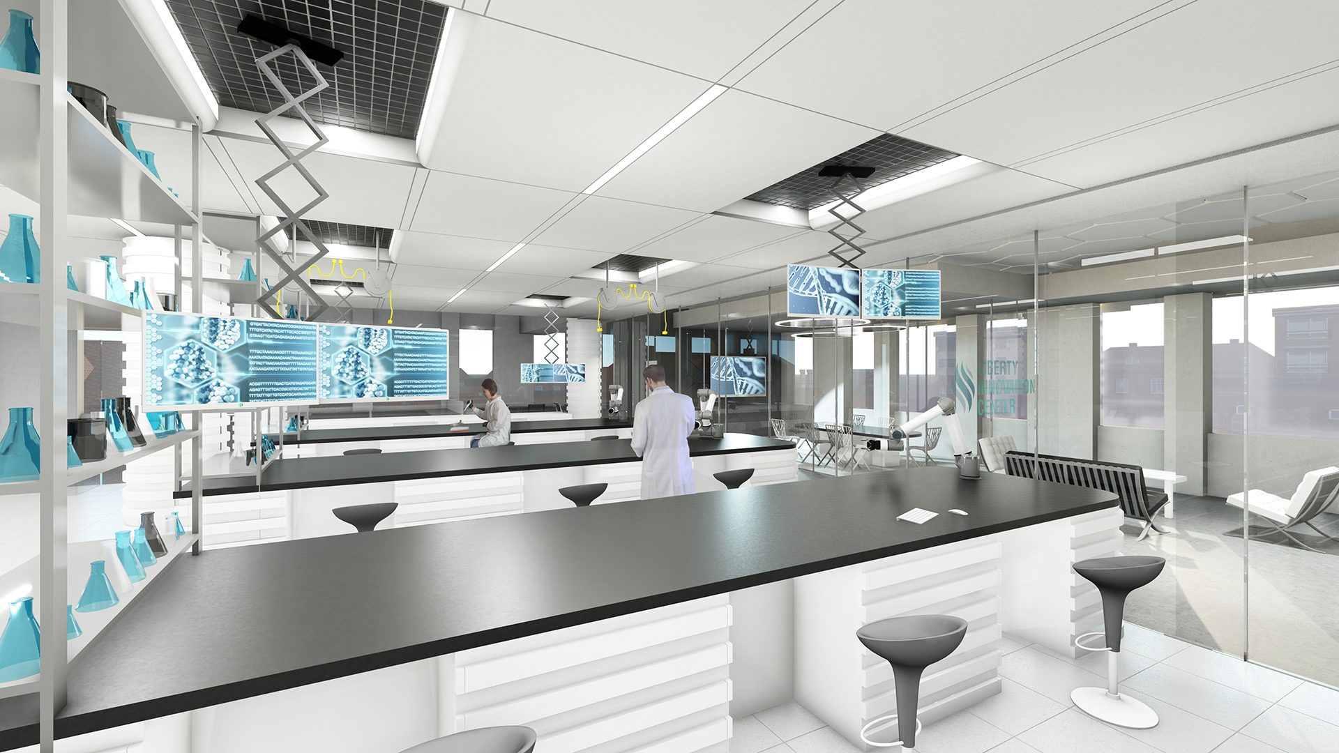 Lab interior at the new Liberty Innovation Centre